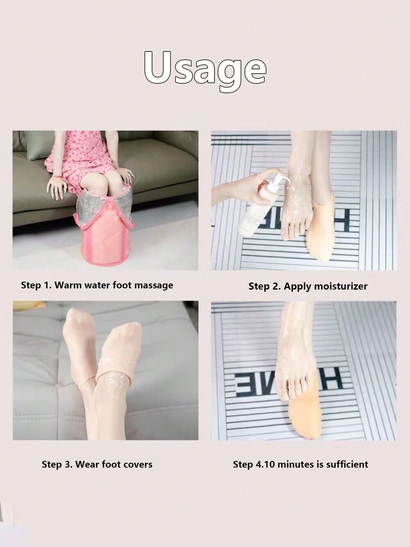 1 Pair Reusable Silicone Moist - Heels 评论和价格