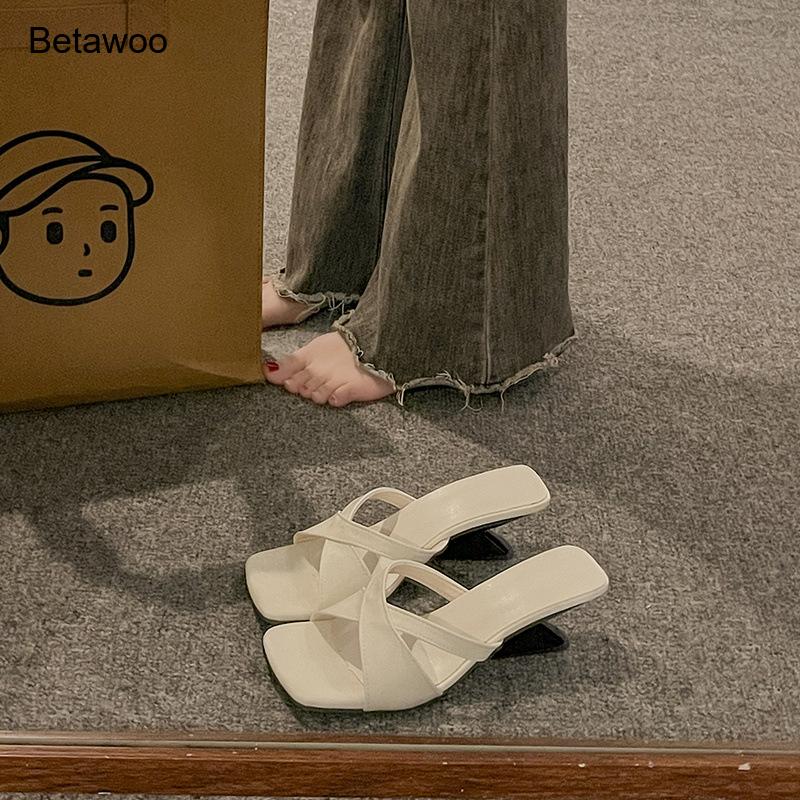 Women's Curved Block Heel Mule - Sandals 评论和价格