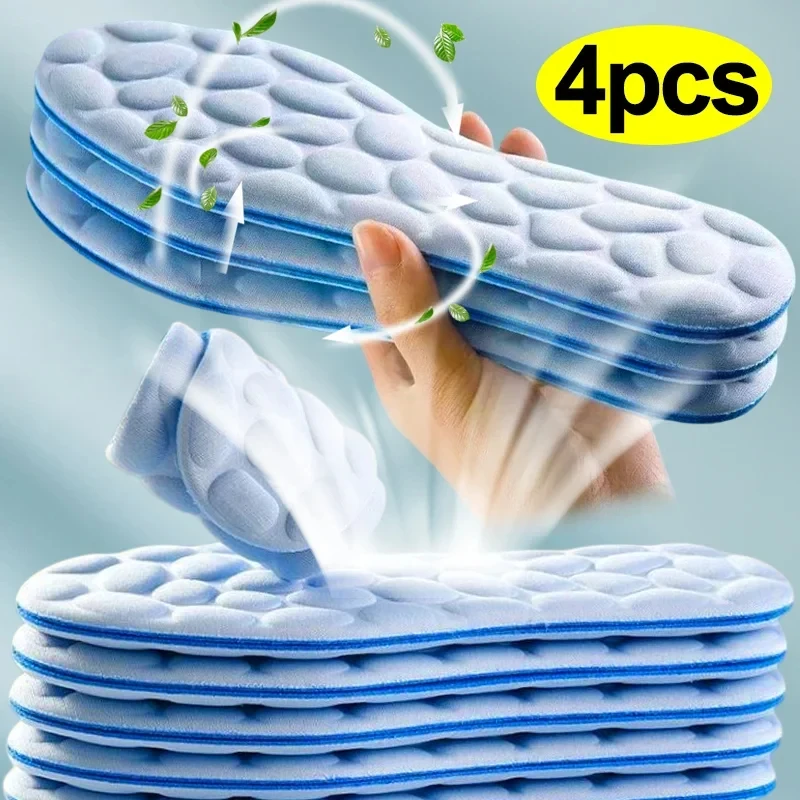 2/4pcs Soft Massage Memory Foa - Breathable Mesh Athletic Shoes 评论和价格