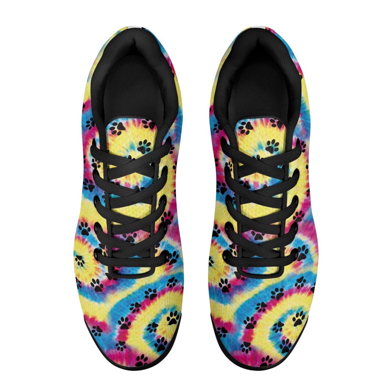 PENSTROLL Tie Dye Paw Print Sh - Air Cushion Jogger Shoes Men 评论和价格